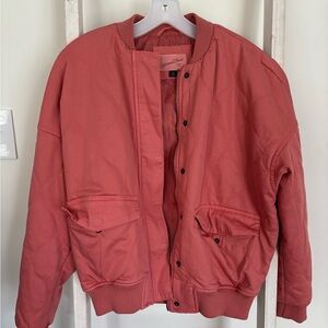 Universal Thread Quilted Jacket in Coral